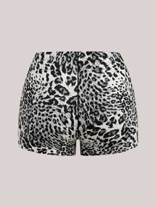 Veilyse 5pcs/Pack Women Seamless Hipster Panties - Leopard Print & Solid Color, Comfortable Daily Underwear, Suitable For Casual & Sports Wear - Multicolor - View 10
