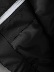 PAVTROS Jaket Lengan Panjang Multifungsi Kasual Pria dengan Resleting dan Desain Blok Warna - Dark Grey - View 6