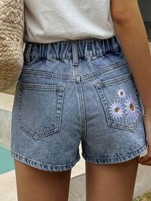 DAZY Tween Girl Fall Clothes Tween Girls Denim Shorts Summer - Light Wash - View 2