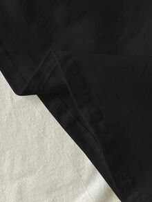 Tseoso 1pc Women's Black Cotton Camisole, Versatile For Summer Spring House Loungewear Casual Basic Everyday Homewear - Black - View 3
