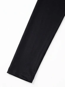 LUMIGAL Women's Asymmetric Shoulder Colorblock Casual Elegant Sexy Minimalist Mid-Length Dress For Party Night And Travel Black And White Autumn - Black - View 3