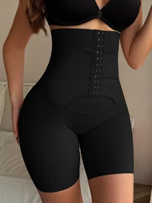 SHEIN Women's Shapewear Bottoms - Skinny Tummy Control Pants - Black - View 6