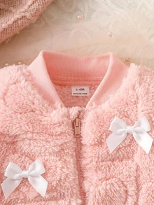 SHEIN Newborn Baby Jumpsuits - Baby Pink - View 6