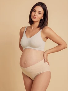 SHEIN Maternity 5pack Solid Panty For Mother - Multicolor - View 2