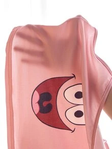 SpongeBob SquarePants | SHEIN Women's Spaghetti Strap Cute Print Comfortable Pajama Set - Pink - View 5