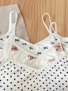 SHEIN 青少年女孩內衣與胸罩買1送2，3件組，簡約基本款V領加墊 - 白色 - 查看 8