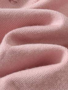 Cozy Pixies Baby Girl Cartoon Rabbit Pattern 3D Bow Knitted Soft Round Neck Long Sleeve Button-Up Autumn Winter Top Elastic Waist Long Pants 2-Piece Set - Pink - View 11