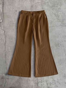 AXEPEAK Set Kemeja dan Celana Kasual Pria untuk Berpergian - Mocha Brown - View 7