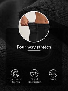 SHEIN Tall 時尚街頭高腰寬腿水洗牛仔褲 - 黑色 - 查看 8