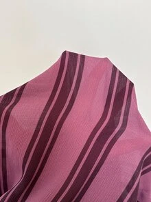 Aloruh 女款低腰休閒復古緞面百搭黑色梅納色長洋裝，適合度假假期夏季穿著 - 紫色 - 查看 9