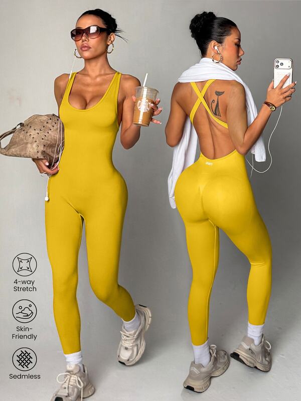 Slayform Slayform Jumpsuit Seksi Tanpa Lengan untuk Wanita