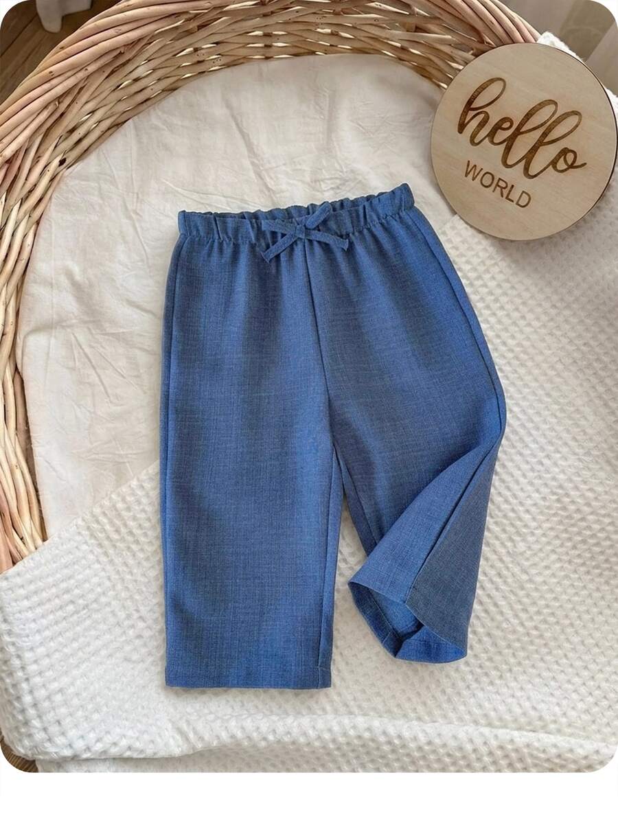SHEIN Baby Girls Bottoms - Baby Blue - View 1