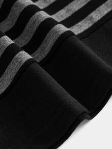SHEIN Tween Girl Tween Girl Street Fashion Y2K 2 In 1 Asymmetric Shoulder Black Halter Neck Tie Bow Long Sleeve T-Shirt, American Style Back-To-School, Black Tops - Dark Grey - View 5