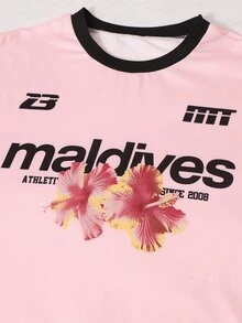 SHEIN Sparklyn 青少年女孩 2件組/套 美式復古青少年女孩套裝！奶油色與黑色拼接，甜美酷帥風格，充滿能量的加州元素 - 粉色 - 查看 6