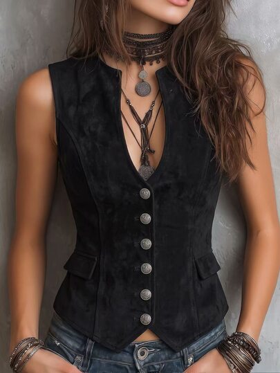 Solivie Women's Solid Color Casual Versatile Daily Wear Shirt Fall Clothes For Women Elegant Women's Blouses Black Topvacation Outfits Women