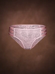 Bella Beso 4 件装性感字母刺绣镂空蕾丝女式内裤 - 彩色 - 查看 5