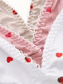 Bonmuse 3pcs Women's Printed Comfortable Underwear & Pants Set - Multicolor - View 13