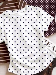 Tween Girl Tween Girl Dopamine Color, Leopard Print & Polka Dot, Tween Girls Simple Casual Ruched Waist 3pcs Pieces Set - Multicolor - View 6
