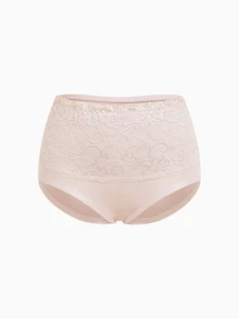Slumbrini 4pcs/Pack Women's Plus Size Soft Skin-Friendly Lace Trimmed Triangle Panties - Multicolor - View 10