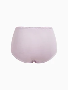 Slumbrini 4pcs/Pack Women's Plus Size Soft Skin-Friendly Lace Trimmed Triangle Panties - Multicolor - View 5