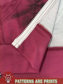 IslaSuriya Women's Red Distressed Y2K Retro Gothic "Angel Wings" Hoodie, Street Style, Halloween - Multicolor - View 5