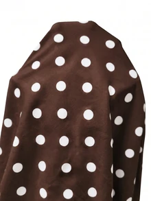 Lucivie Atasan Wanita Motif Polkadot Kontras Warna Ruffle Satu Bahu Terbuka Bahu dengan Kancing Palsu yang Mengencangkan Pinggang, Warna Putih Romantis Prancis Musim Semi/Panas, Cocok untuk Kencan dan Pakaian Sehari-hari - MultiWarna - View 6