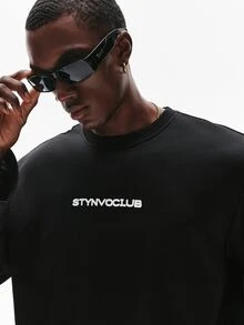 STYNVO 男士T恤 - 黑色 - 查看 4