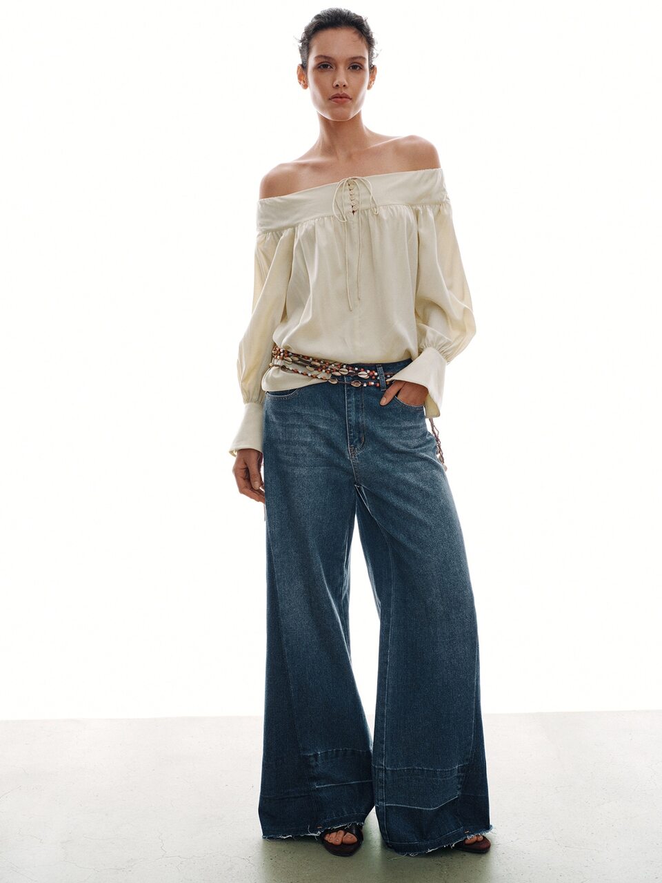 MOTF URBAN CHIC OFF SHOULDER ELEGANT LOOSE BLOUSE AUTUMN/WINTER, BACK TO SCHOOL