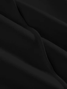 SHEIN 青少年女孩黑色寬鬆抽繩寬腿運動長褲，秋季返校穿搭服飾 - 黑色 - 查看 6