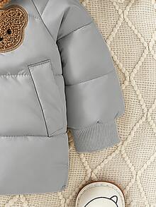 Cute Boy Hooded Teddy Fleece Jacket 2026 New Autumn And Winter Coat Comfortable Fleece Thick Jacket Cute And Simple Suitable For Outdoor Activities - Royal Blue - View 4
