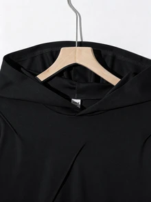 SHEIN 青少年男孩連帽衫與運動衫套裝 - 黑色 - 查看 4