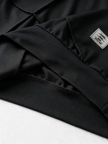 SHEIN 青少年男孩連帽衫與運動衫套裝 - 黑色 - 查看 8