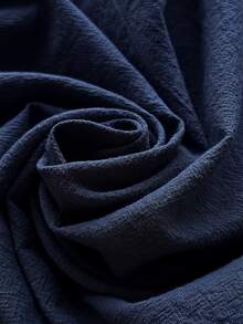 Comfortcana 大尺碼女款花卉刺繡前綁帶襯衫，秋季海軍藍上衣，長袖早午餐約會之夜度假波希米亞休閒哥德風90年代 - 藏蓝色 - 查看 7