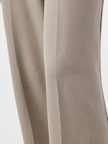 KÆRIA Hus Women's Casual Versatile Commuter Suit Pants Light Purple Teachers' Day Office Business Summer Minimalist Modern Tailored Wide-Leg Work - Grey - View 7