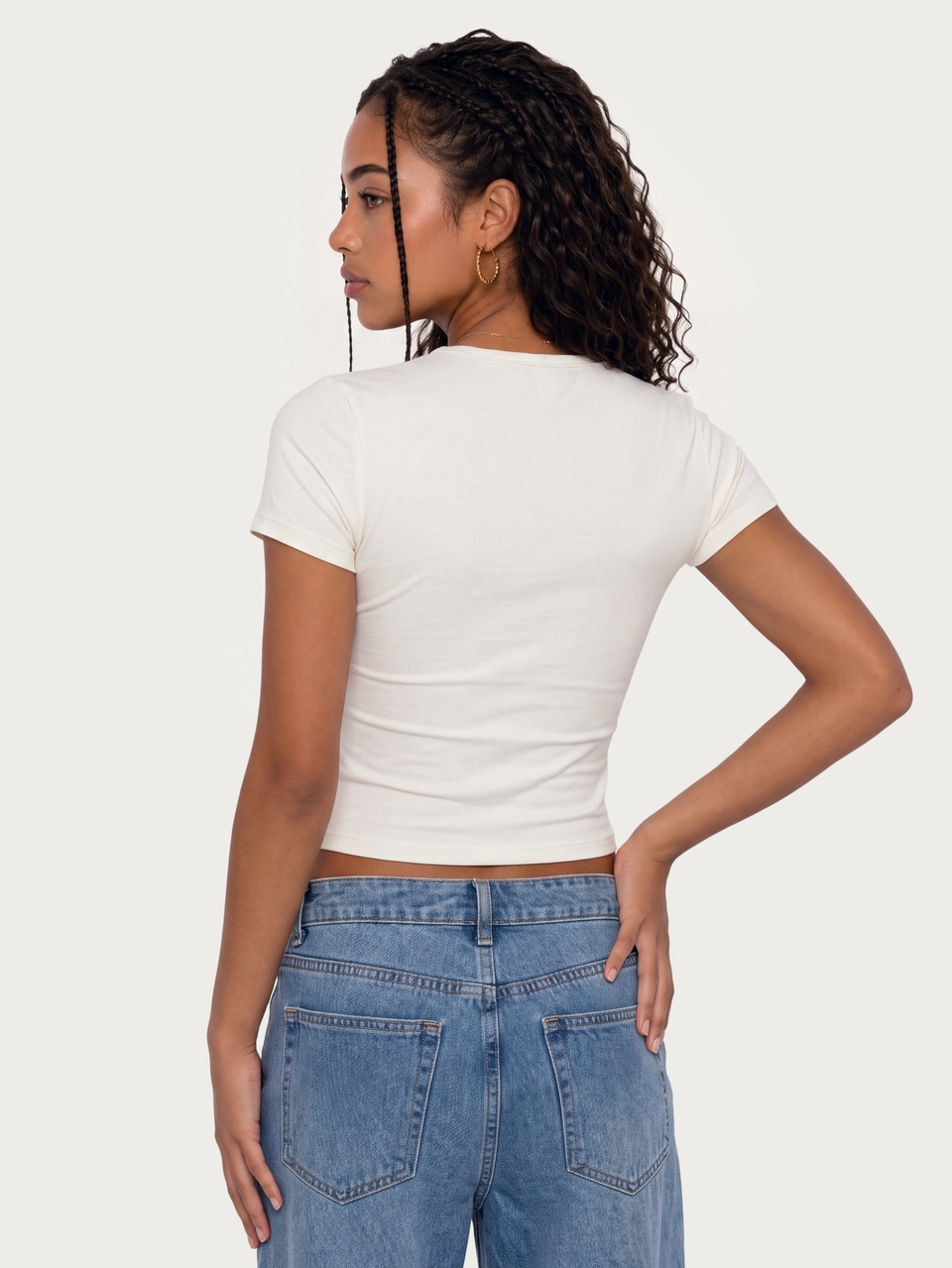 MISSGUIDED TEEN I Love NYC Polka Dot Heart Graphic Crop Slim Fit Tee Crew Neck Short Sleeve Fitted Casual Summer T-Shirt