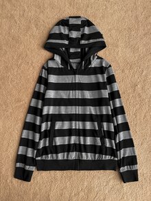 Attitoon Women's Striped Hooded Casual Daily Long Sleeve Sweatshirt - Multicolor - View 7