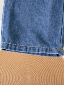 SHEIN 女童（小）T卹套裝 - 紫色 - 查看 4