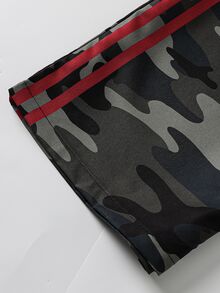 Girls' Camouflage Letter Street Style Patchwork Versatile Sports Casual Long Pants, Fall Back To School/School Clothes Fall Clothes - Army Green - View 6