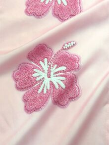 Resyla 女款花卉刺繡落肩長袖單排扣休閒襯衫 - 彩色 - 查看 7