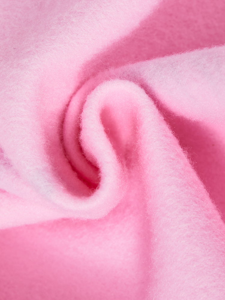 SHEIN Young Girl' 2pcs Cute Zip Up Bow Decor Pocket Fleece Lined Warm Hooded Long Sleeve Short Pink Top For Sports Fall Winter, Oversized, Versatile - Pink - View 8