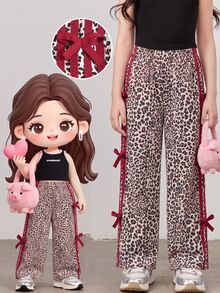 SHEIN Young Girls Pants - Multicolor - View 3