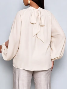 SOLERSUN Plus Size Blouses - Apricot - View 5
