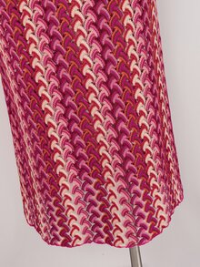 SHEIN Swim Swim Chiccia 女款粉色夏季海灘度假派對鏤空長版露背深V領無袖鉤針掛脖綁肩珠飾洋裝 - 彩色 - 查看 7