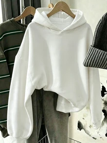 青少年女孩秋季豹紋條紋連帽衛衣 3 件組,休閒秋季衛衣上衣 - 彩色 - 查看 6