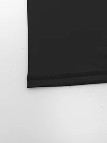 ZELFYO Kaos Rashguard Renang Pria Lengan Pendek Leher Bulat Ombre untuk Pria, Kaos Pria, Liburan - Grey - View 6