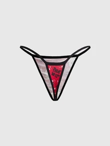 Friday the 13th X ROMWE 恐怖電影聯名款女用無線無肩帶內衣內褲套裝 - 彩色 - 查看 8