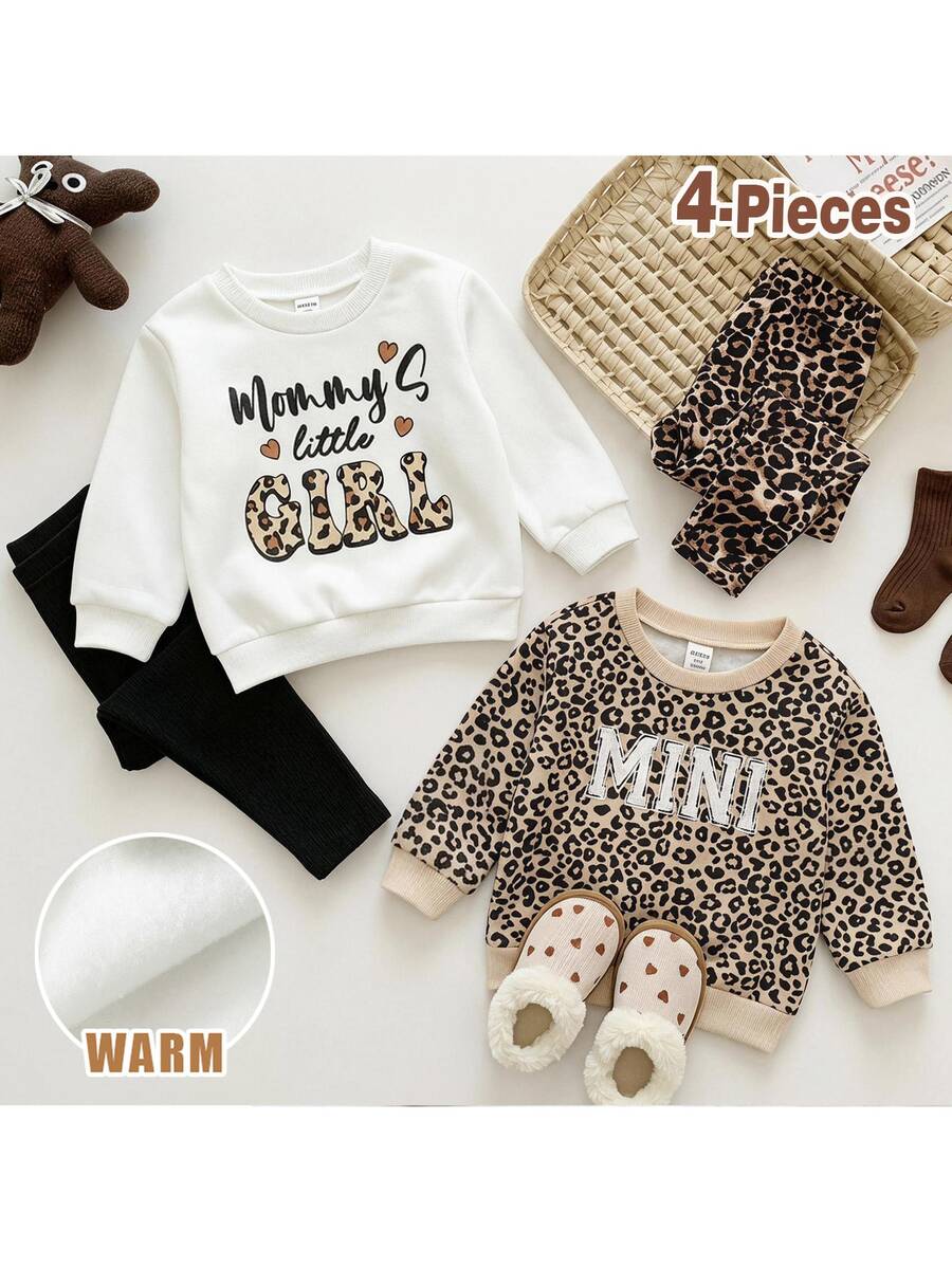Loomiva Baby Girls Hoodie & Sweatshirt Co-Ords - Multicolor - View 1