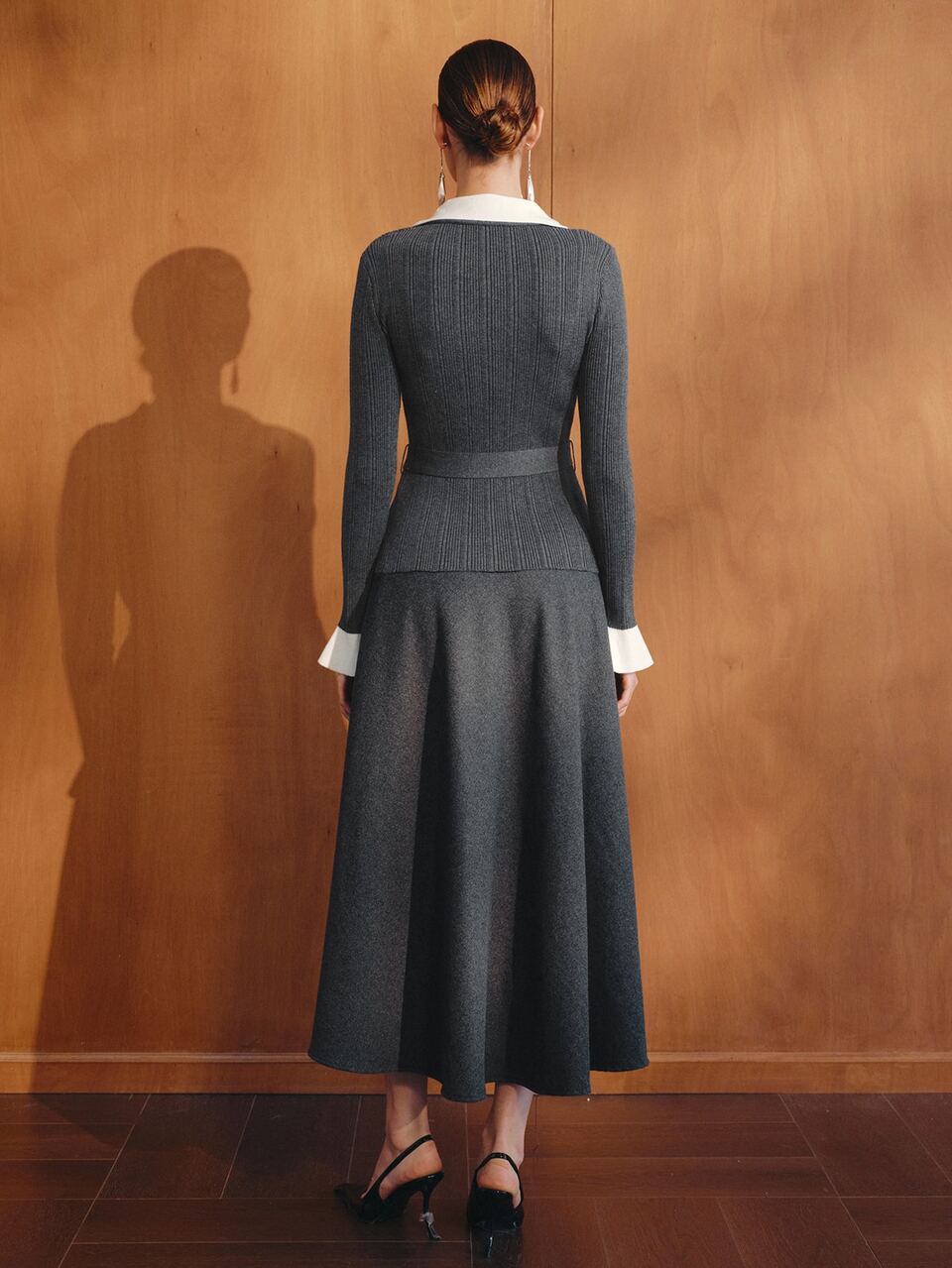 MOTF COLORBLOCK 2 IN 1 BELL SLEEVE SWEATER