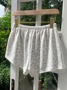 SHEIN EZwear 女士休闲豹纹短裤，适合春夏、夏季穿着，也适合日常通勤、约会、聚会、秋冬、圣诞节、新年、感恩节、派对、婚礼、海滩、毕业典礼等场合，时尚、优雅、休闲、外出、约会、预订、通勤、闪亮、情人节、优雅、度假、休闲、Y2K、外出、毕业典礼等场合。 - 彩色 - 查看 2