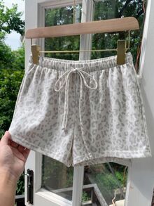 SHEIN EZwear 女士休闲豹纹短裤，适合春夏、夏季穿着，也适合日常通勤、约会、聚会、秋冬、圣诞节、新年、感恩节、派对、婚礼、海滩、毕业典礼等场合，时尚、优雅、休闲、外出、约会、预订、通勤、闪亮、情人节、优雅、度假、休闲、Y2K、外出、毕业典礼等场合。 - 彩色 - 查看 6